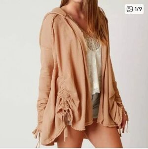 Free People Get Yer Gauze Cardigan Women’s XS Oversized Cotton Boho Cozy Style